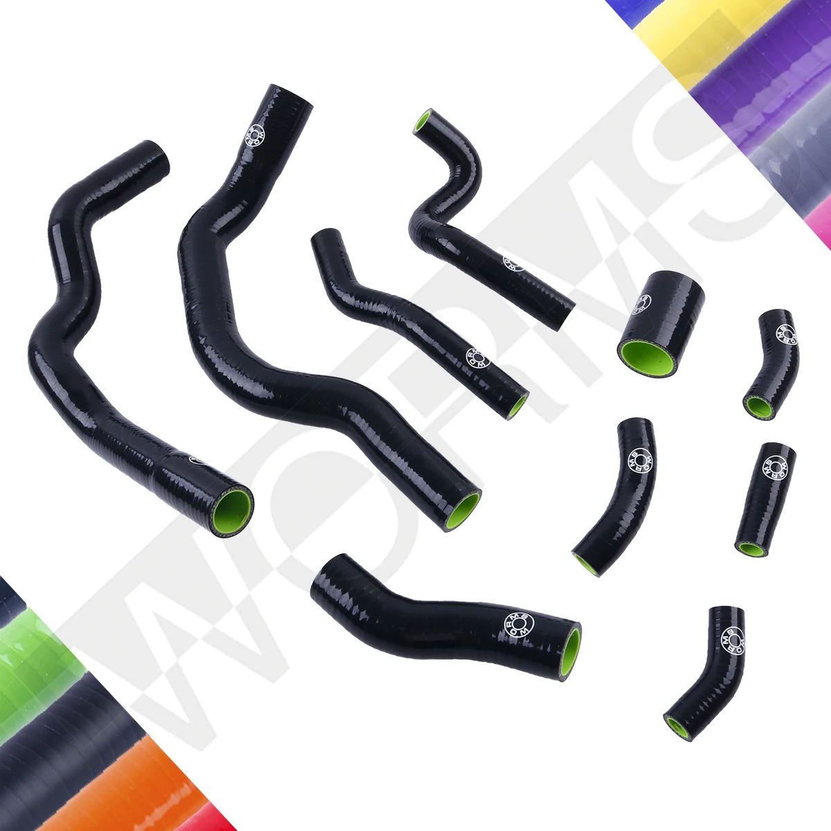 For 2002-2008 BMW Mini Cooper S R52 R53 1.6L Silicone Coolant Radiator Hose Pipe Kit 2003 2004 2005 2006 2007 