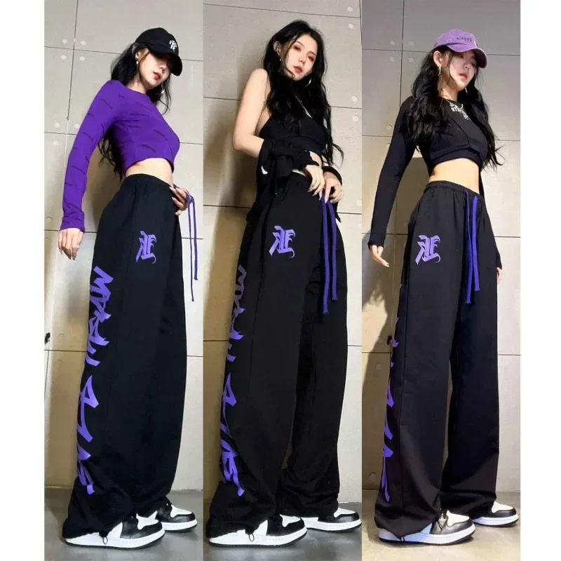 

Summer New Korean Hip Hop High Street Jazz Sweatpants Women Japan Harajuku Vintage Baggy Trousers Y2k Streetwear Joggers Women