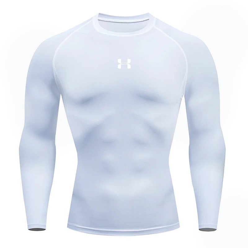 Men's 2026 Tight Fitting Long Sleeved Shirt, Quick Drying Muscle Fitting Sports Top, for Exercise Training, Fitness Running, Fit