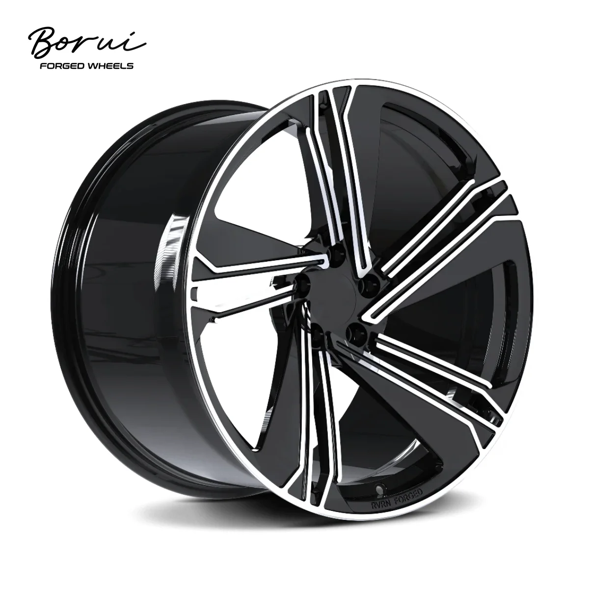 Borui T6 Alloy Racing Car Wheels 2-Piece Forged Rims Passenger Car Wheels For 16 17 18 19 20 21 22 24 26 28 Inch Vehicles