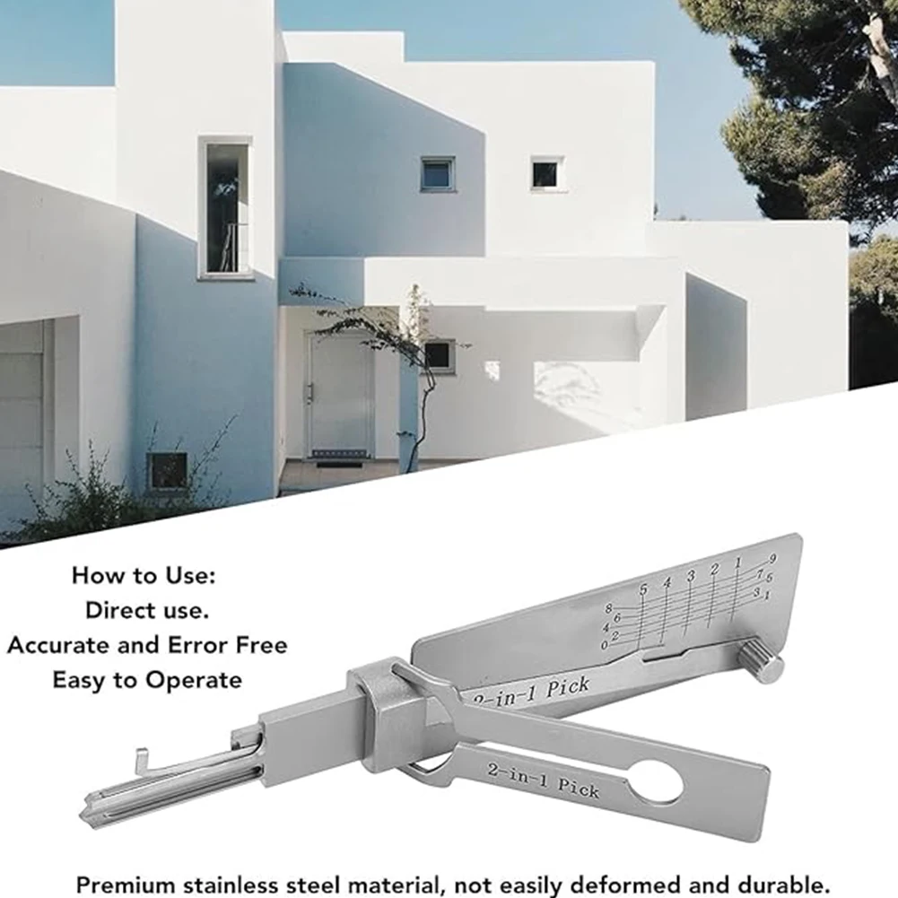 1-5X قفل قفل فك SS001 O-حلقة لاقط عدة اختيار أدوات الأقفال مفتاح فك الدقة هوك صيانة الباب إصلاح #3