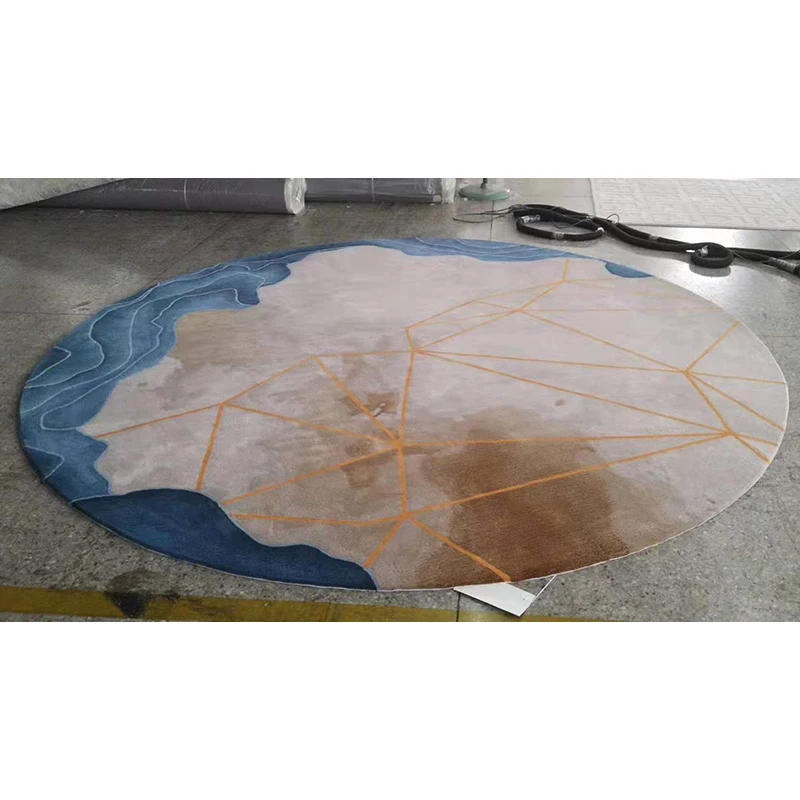 Modern Elegant Round Floor Mat for Living Room – Stylish Comfort Underfoot