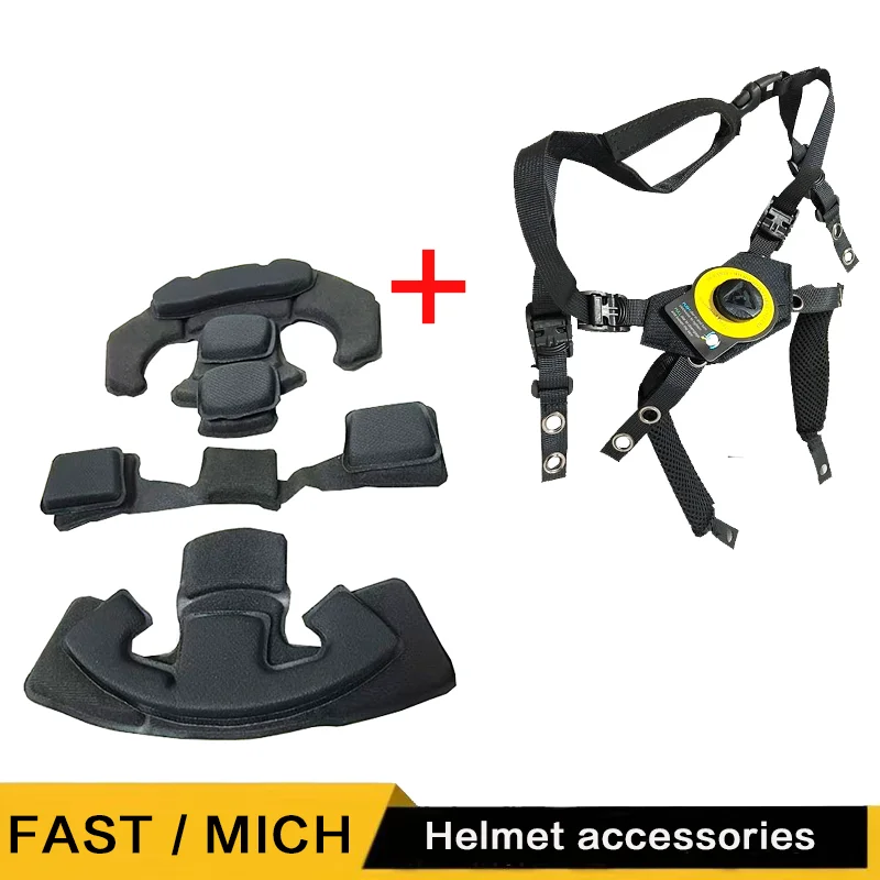 نظام تعليق الخوذة السريع. مجموعة وسادة وسادة الخوذة، خوذة تكتيكية قابلة للتعديل، ملحقات خوذة الصيد MICH #1