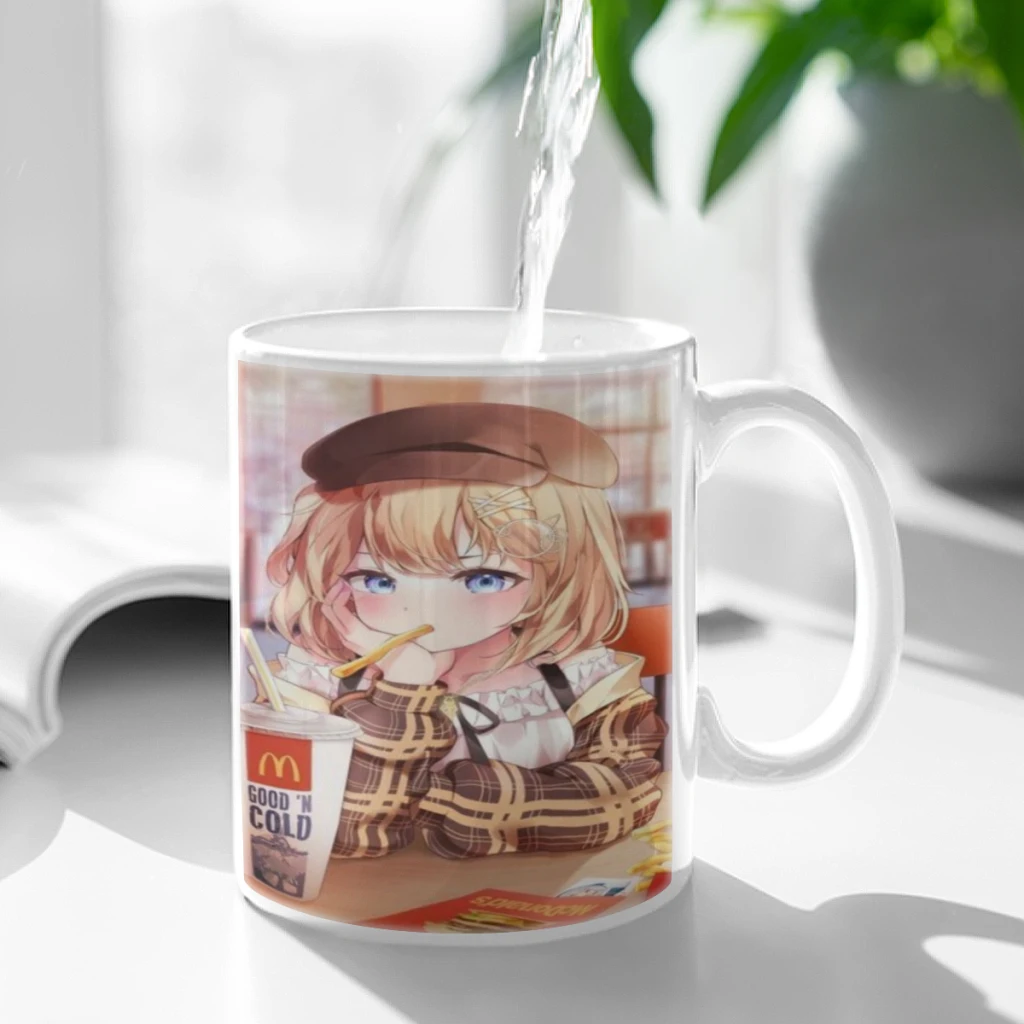 

Hololive Kawaii Virtual Idol Ceramic Mug Cute Coffee Tea Milk Stave Mugs And Cups with Handle Novelty Gifts