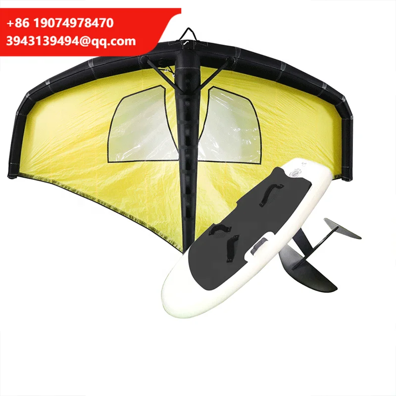 Tabla de Surf Hidroala de Fibra de Carbono Completa con PVC Drop Stitch Inflable y Kite