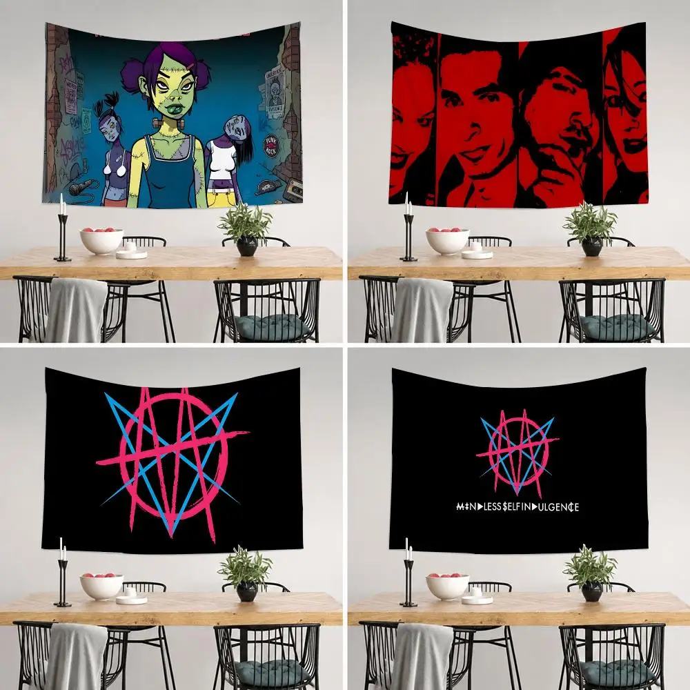 Mindless Self Indulgence Tapestry Tapestry Wall Hanging For Bedroom Dorm Living Room Decor Aesthetic