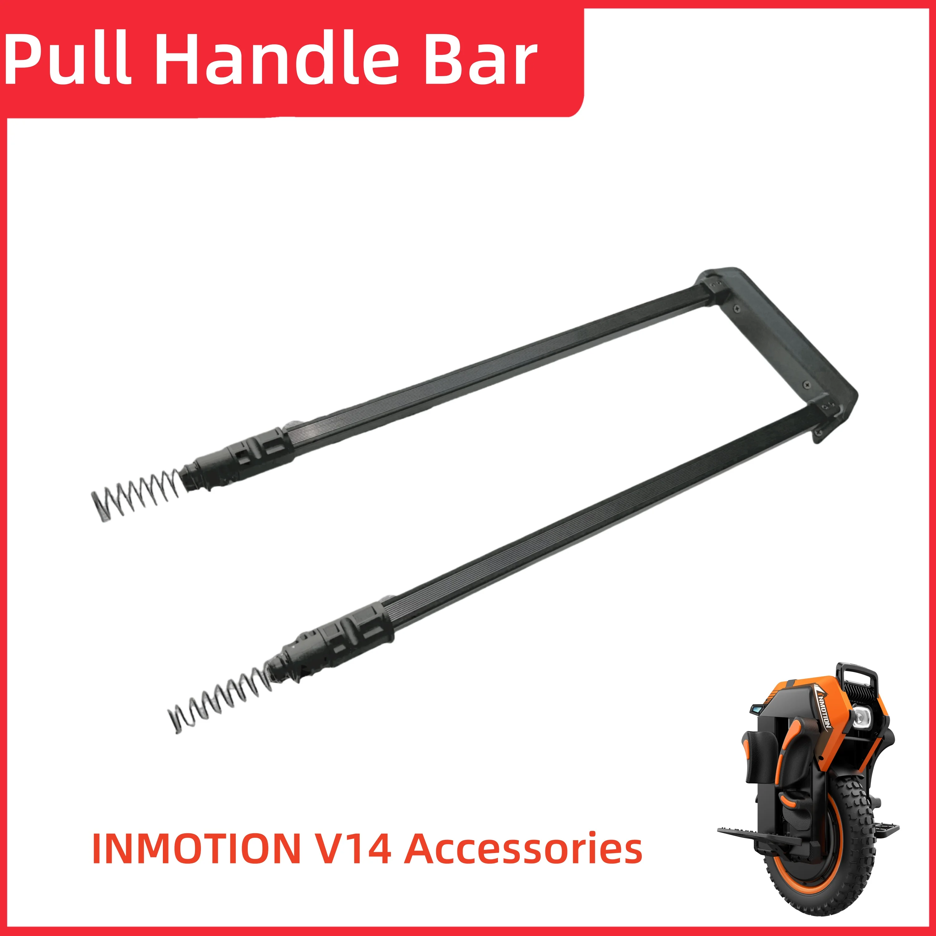 Original INMOTION V14 Pull Handle Bar Electric Self Balance Scooter Unicycle Pull Rod Handlebar Spare Parts Adjustable