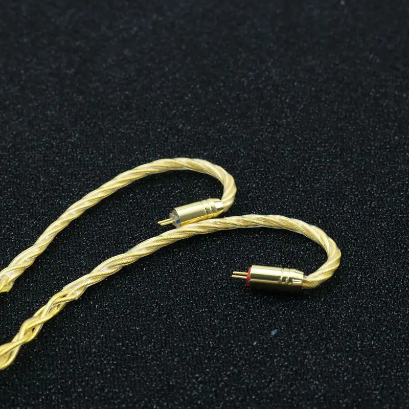 XINHS G28 cable de actualización de auriculares chapado en oro de cobre de cristal único de 8 núcleos