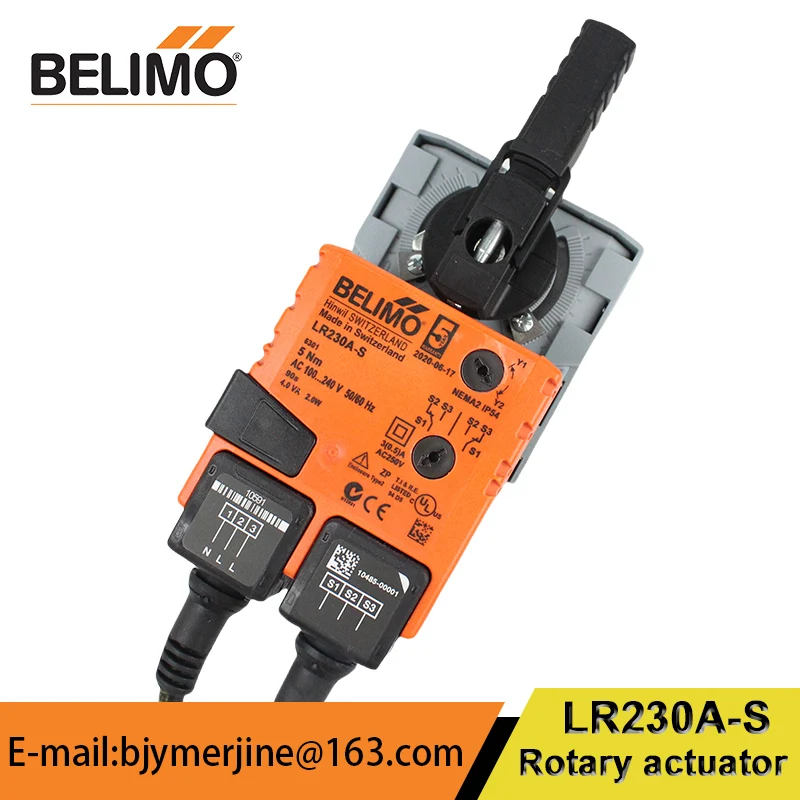 Belimo LR230A LRU230 LR230A-S AC230V OPEN-Close 5NM Valve act uator HVAC Systems Building ventilation  in stock original CE IP54