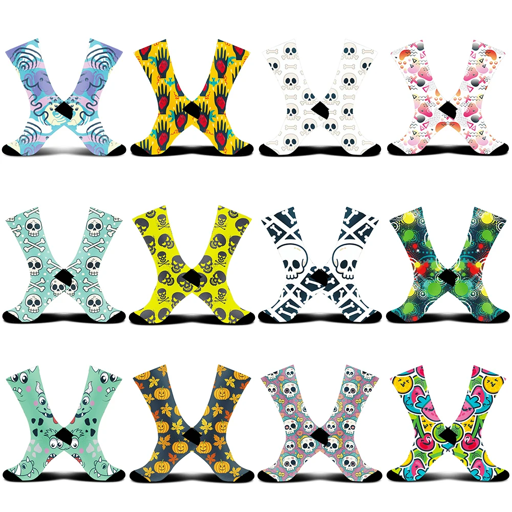 

2025 Новые легкие амортизирующие, дышащие и быстросохнущие, нейлоновые велосипедные носки, удобная езда