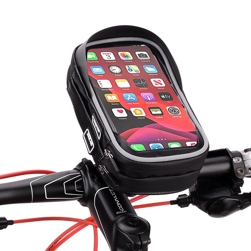 

Bicycle Bag Mobile Phone Rack Package Rainproof Mountain Bike Electric Motorcycle Navigation Fixed Bracket Handlebar Bag Double