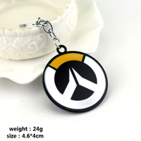 ow keychain Overwatch Hot Online Game Anime Ow Key Rings Heroes Logo KeyChain Cabochon Cover Jewelry Dropshipping