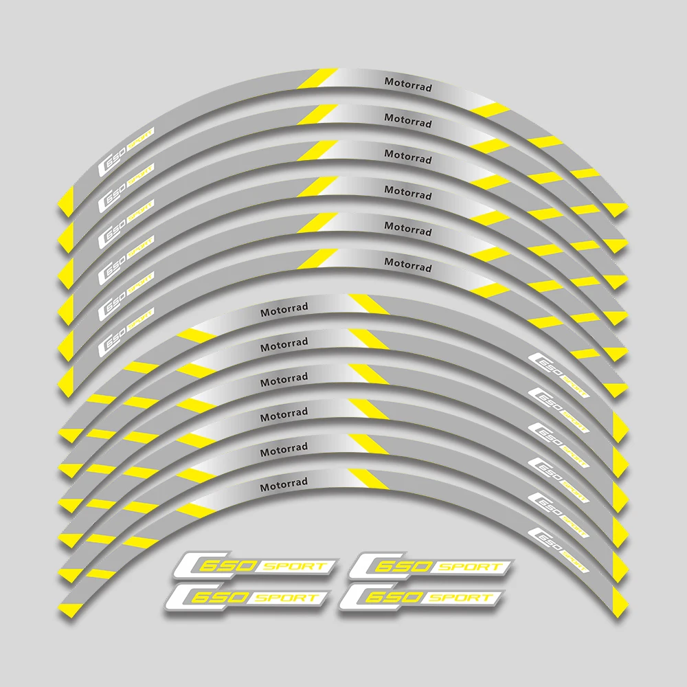 Autocollants décoratifs pour moyeu de roue de moto, style étanche, décalcomanie Casting, BMW C650 C 650 dehors