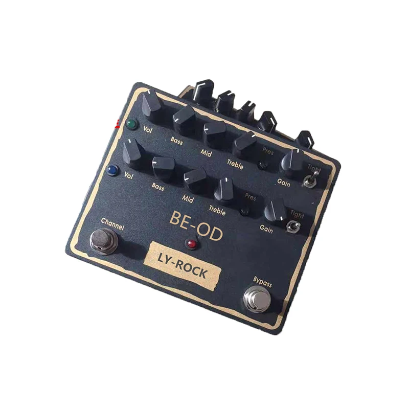 

LY rock Fred be od Manual Rock Distortion Monoblock Effector Original Clone Pedal