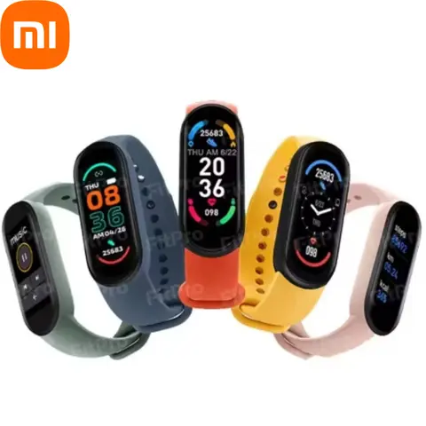 Xiaomi M6 Smartwatch Heart Rate Blood Pressure Monitoring Smart Watch Men Women Tracker Watch Waterproof Sports Watches Band