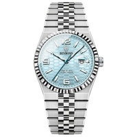 BINBOND Men's Quartz Watch Classic Style Waterproof Luminous Date Display Stainless Steel Wristwatch For Male