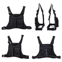 Men Tactical Chest Bag Molle Hiking Climbing Hunting Fishing Camping Vest Bags Outdoor Travel Sports Short Trip Vest Backpack