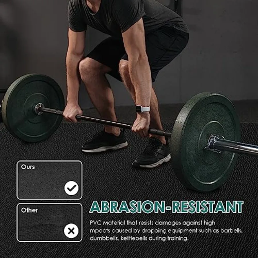 حصيرة تمرين كبيرة 8 × 6 بوصة 8 بوصة × 4 بوصة 6 × 4 بوصة حصير تمرين متين للغاية لأرضيات الصالة الرياضية المنزلية سجادة رياضية عالية الكثافة حصيرة القلب لـ #5