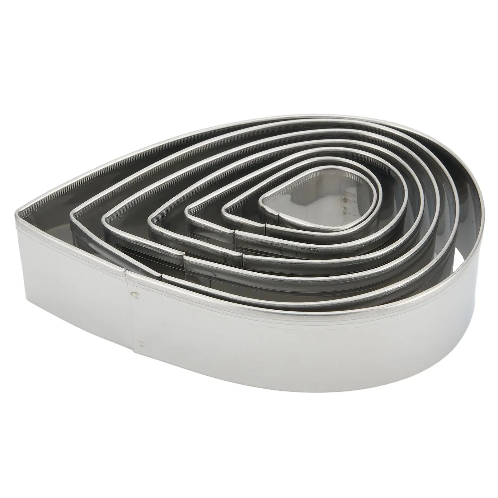 Culinary Creativity Unleashed with This 7 Piece Water Drop Shaped Rose Cutter Set in High Grade Stainless Steel