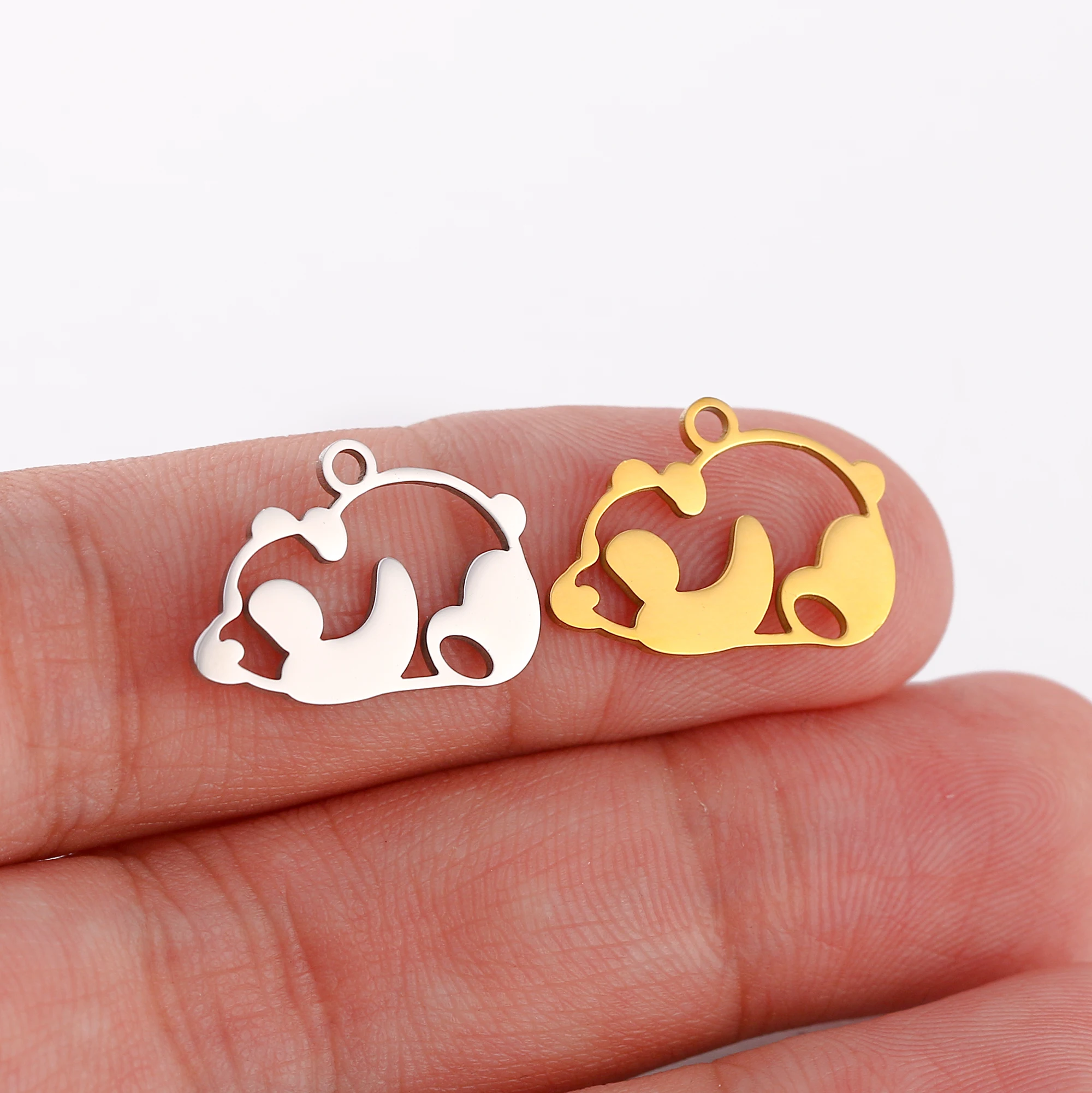 5 teil/los Nette Panda/Eichhörnchen/Fuchs/Affe/Giraffe/Eule Charms Tier Anhänger DIY Handgemachte Halskette Armband ohrringe Schmuck Machen – Detail 11