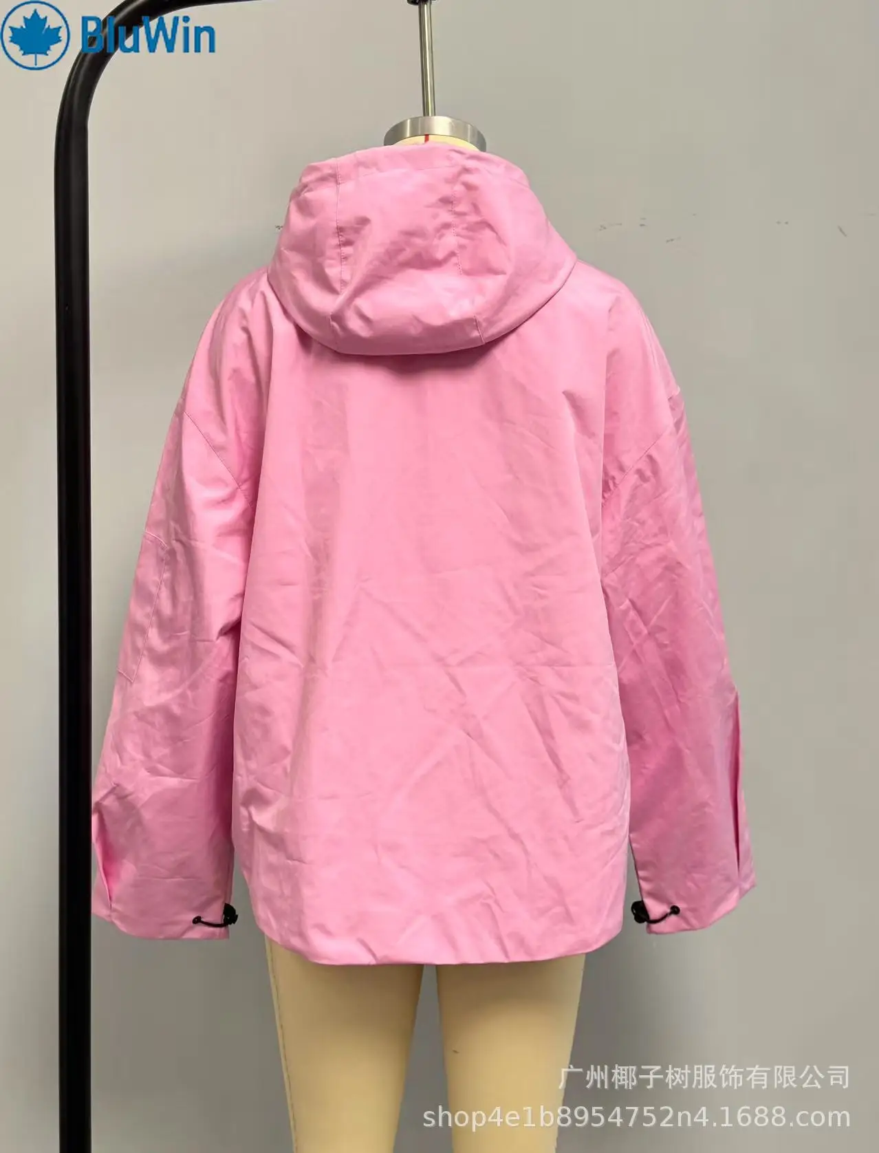 سترة واقية من الرياح بغطاء للرأس مكونة من 5 ألوان من BluWin&ZAF للنساء ملابس خارجية غير رسمية بسحّاب من Gorpcore معطف خفيف الوزن #4