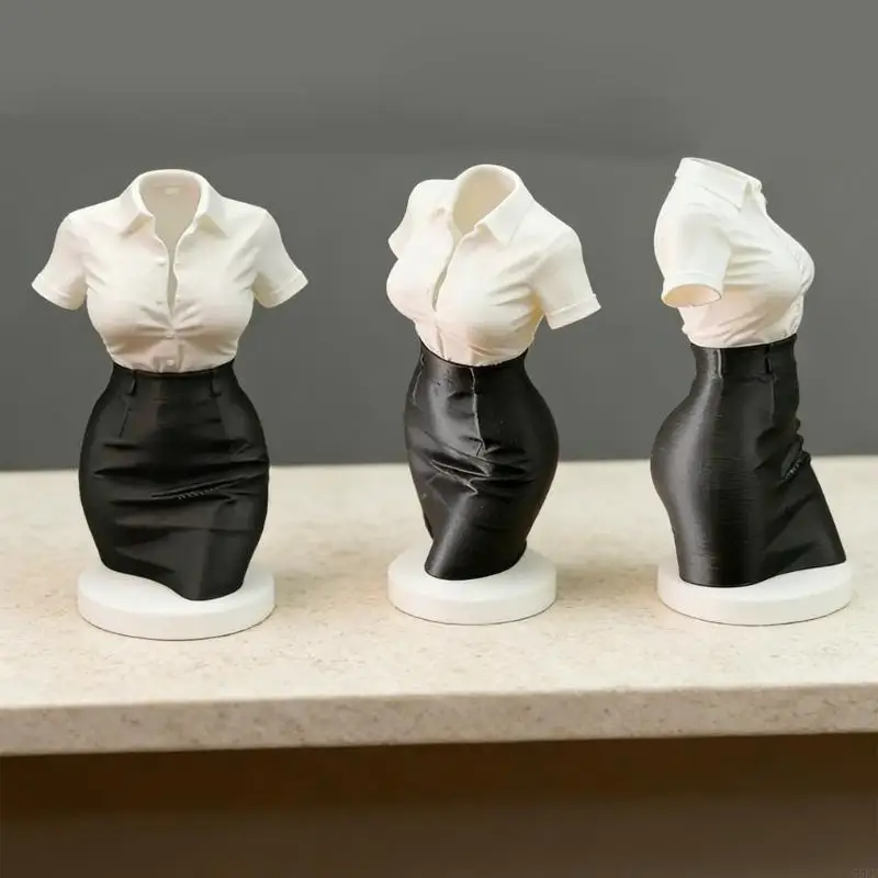Elegant 3D Printed Office Lady Bust Statue For Desk Decoration And Birthday Gift 55KF