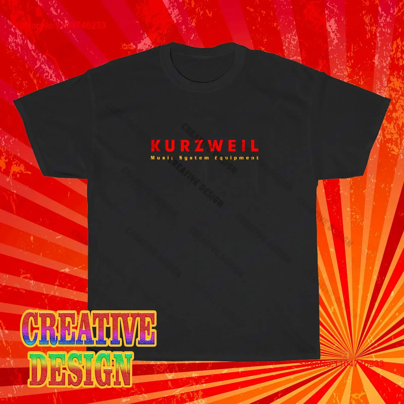 

Kurzweil Music System Logo Американская футболка Забавный размер от S до 5XL винтажная стираная слегка домашняя графика Повседневная мода Стильная