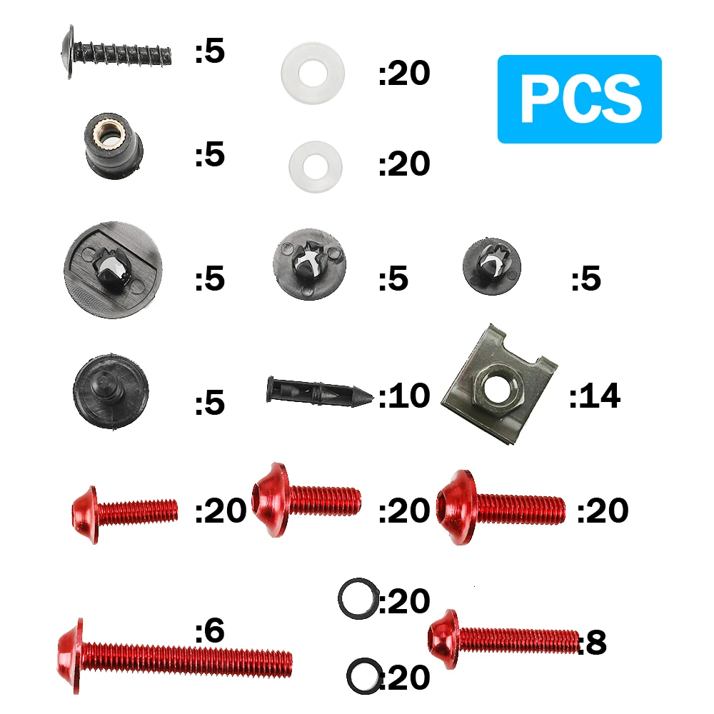 For suzuki GS500E GS500F GS500 E/F B-KING BOULEVARD GW250 INAZUMA Motorcycle Accessories CNC Fairing Bolts Fastener Clip Screw - Image 6