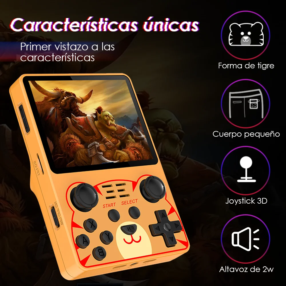 POWKIDDY  RGB20S Handheld Game Console  Open Source System 3.5 Inch IPS Screen Retro Game Console With 20000+ Games