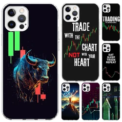 Trade Investment Forex Stock Market Phone Case for Iphone 16 15 14 13 12 Mini 11 Pro Max X XS XR 7 Plus 8 SE 2020 Soft Funda Pri