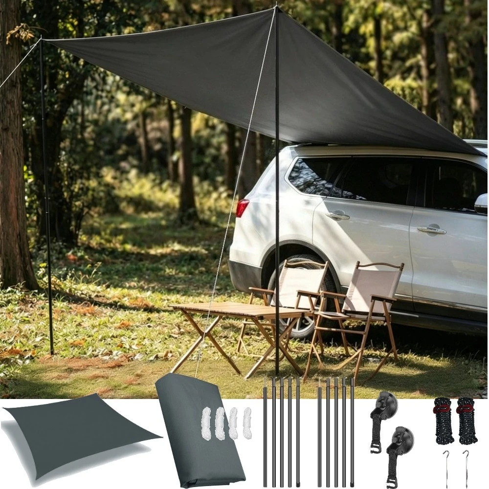 Auvent de voiture, auvent de camping-car, auvent anti-UV imperméable, auvents de caravane, tentes de toit de voiture, a…