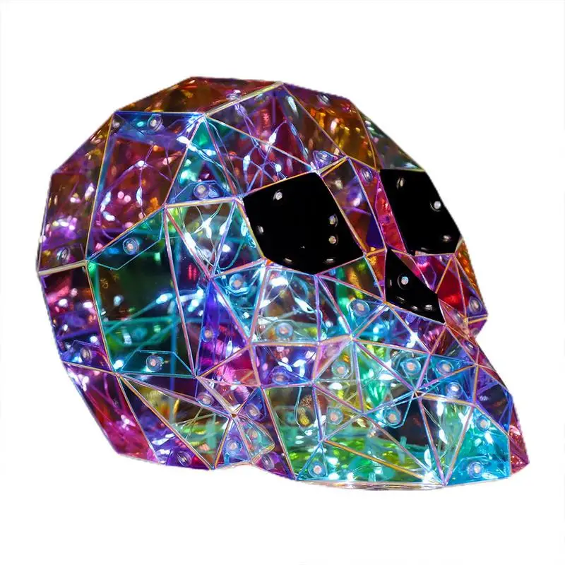 

Halloween Skull Decor Halloween Skeleton Decoration Spooky Led Lights Decor Color-Changing Funny Holiday Lights USB Powered