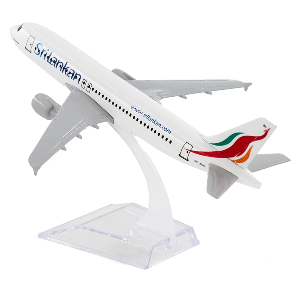 1/400 Scale Aircraft Sri Lankan Airlines Airbus A320 SriLankan 16cm Alloy Plane Model Toys Children Kids Gift for Collection