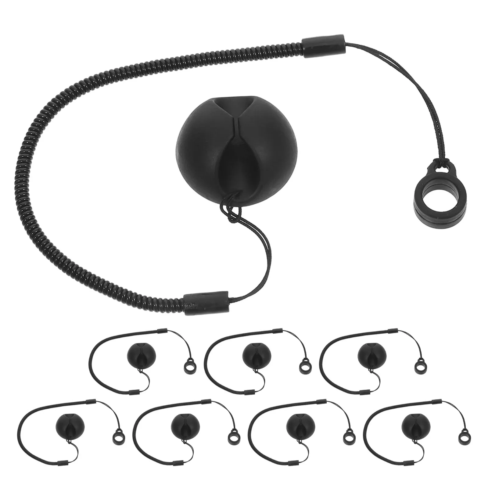 

8Pcs Stylus Pen Holder String Retractable Spring Cord with Flexible Silicone Grip Anti-Lose Tether for Office School Tablet Pos