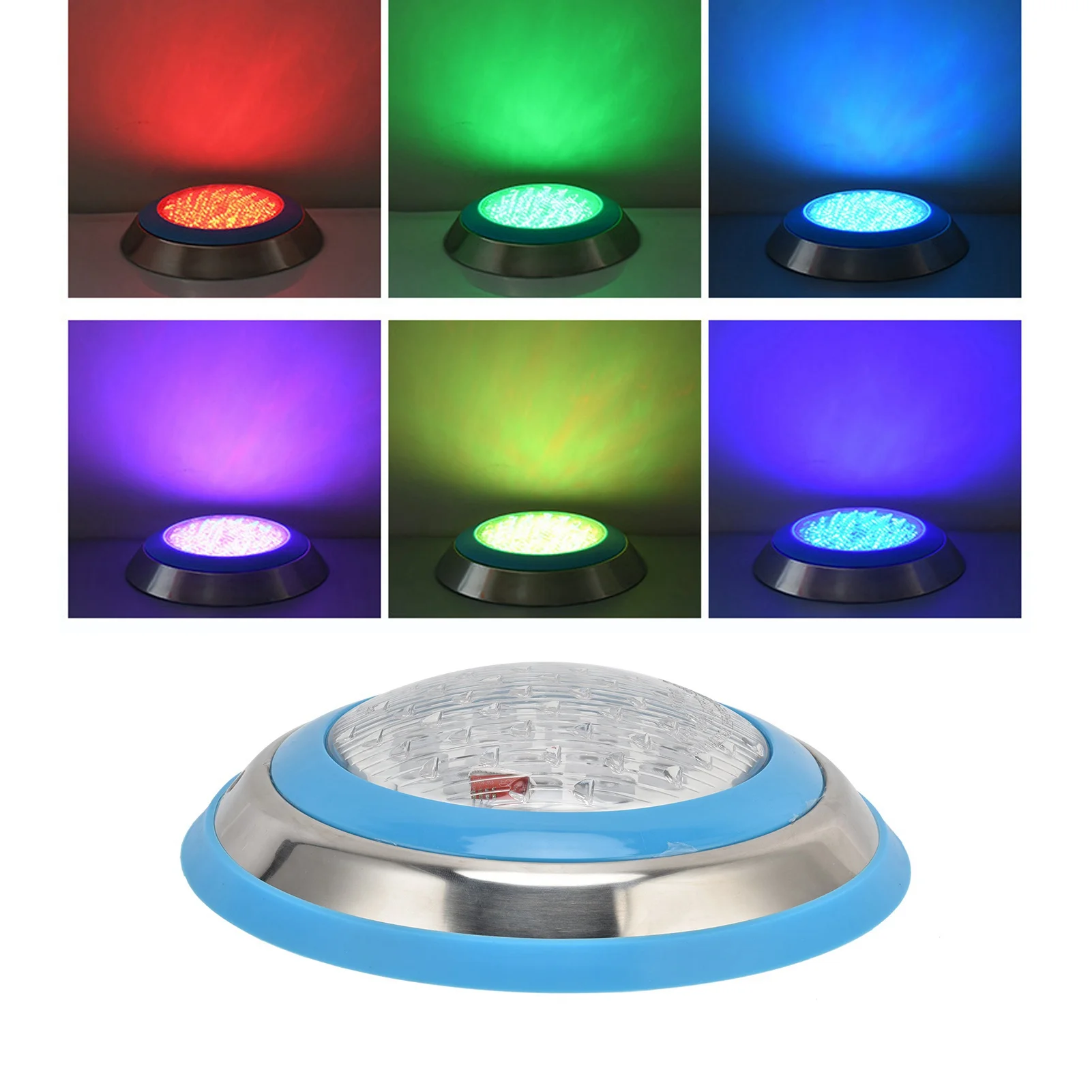LED Simming Pool Light Underwater Light AC12V RGB HighPower 18Key Remote Control Submersible Light