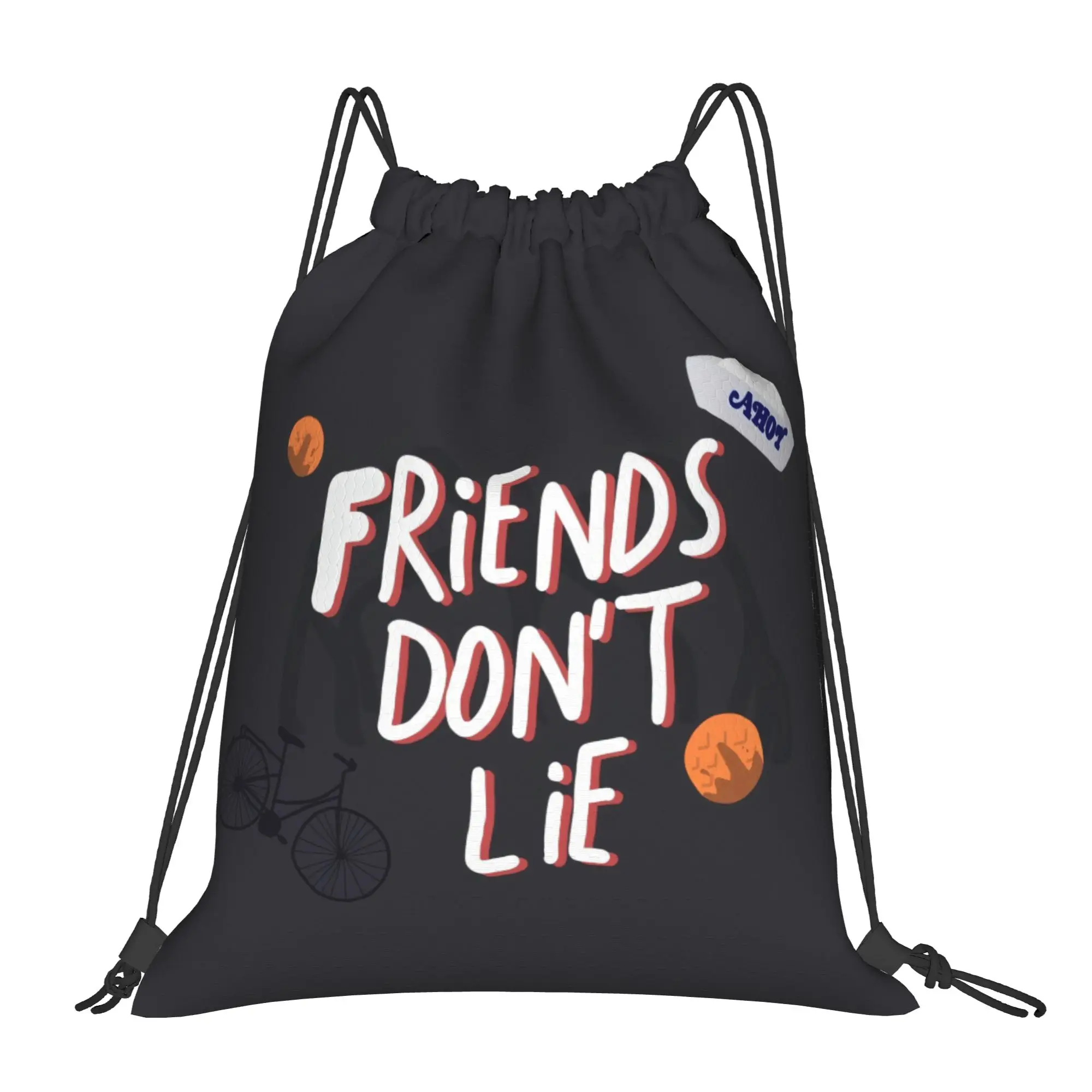 Friends don't lie 5 ST Drawstring Bags Sports Unisex Storage Organize Bundle Pocket Rope Bag