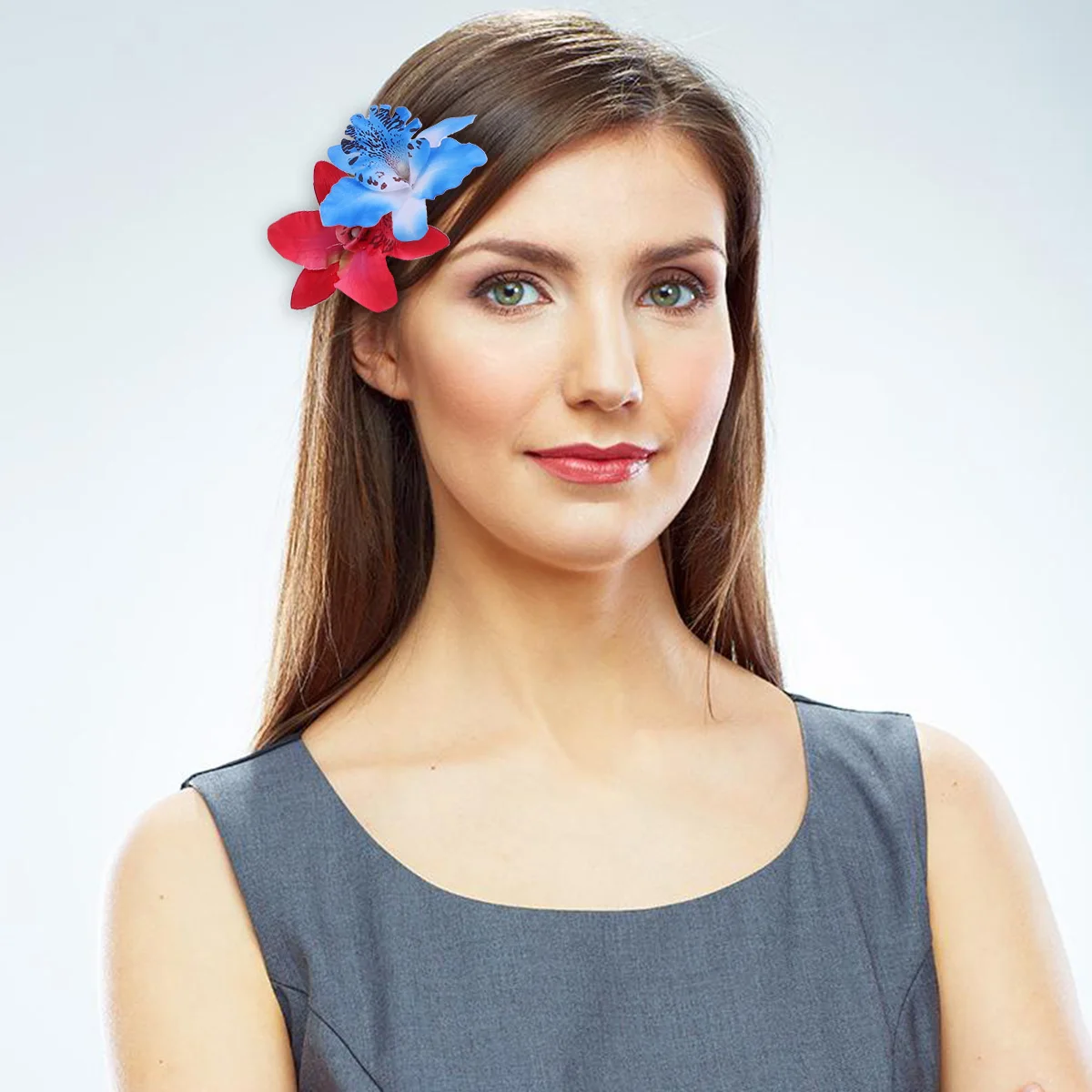 

20pcs Phalaenopsis Hair Clips Silk Cloth Hairpins Strong Grip For All Hairstyles Elegant Flower Hair Clip Accessory Gift Girls