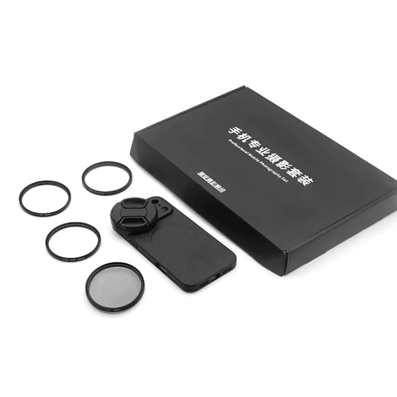 Zestaw filtrów do telefonu 4 w 1, 58 mm: CPL, ND, UV, Star z magnetycznym etui na telefon do iPhone 17 Pro/Pro Max do fotografii — zdjęcie produktu 5