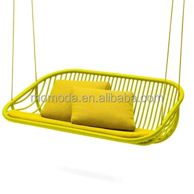 

furniture new arrival Outdoor garden patio balcony furniture rope wicker rattan patio hanging wings fairy swing set