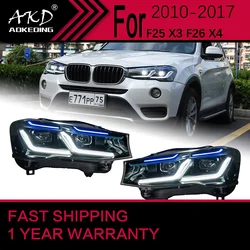 Car Lights for BMW X3 F25 LED Headlight 2014-2017 X4 F26 Head Lamp Drl Projector Lens Automotive
