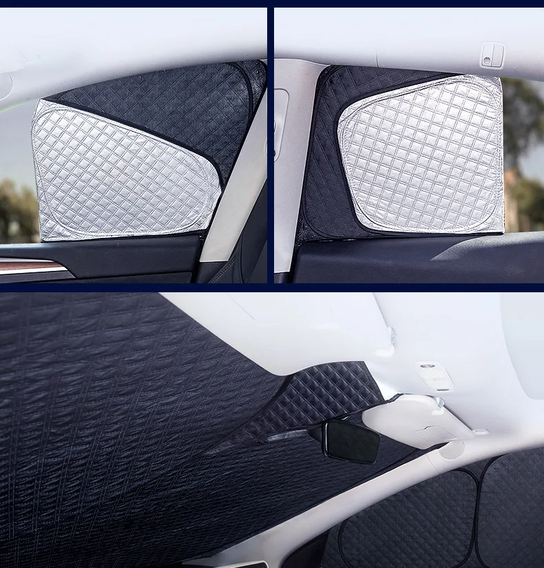 for Tesla Model 3 Y Juniper Highland 2025-2020 Upgraded Sunshade Side Window Shade Cover Windshield Sun Visor Privacy Camping
