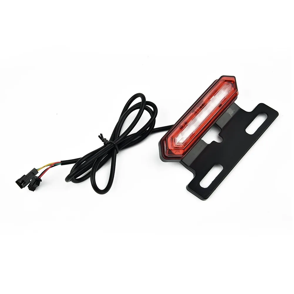 LED Tail Light Parts Tail Light Warning 36V/48V ABS Cycling Ebike For Electric Bicycle Rear Lamp Rear Light Riding