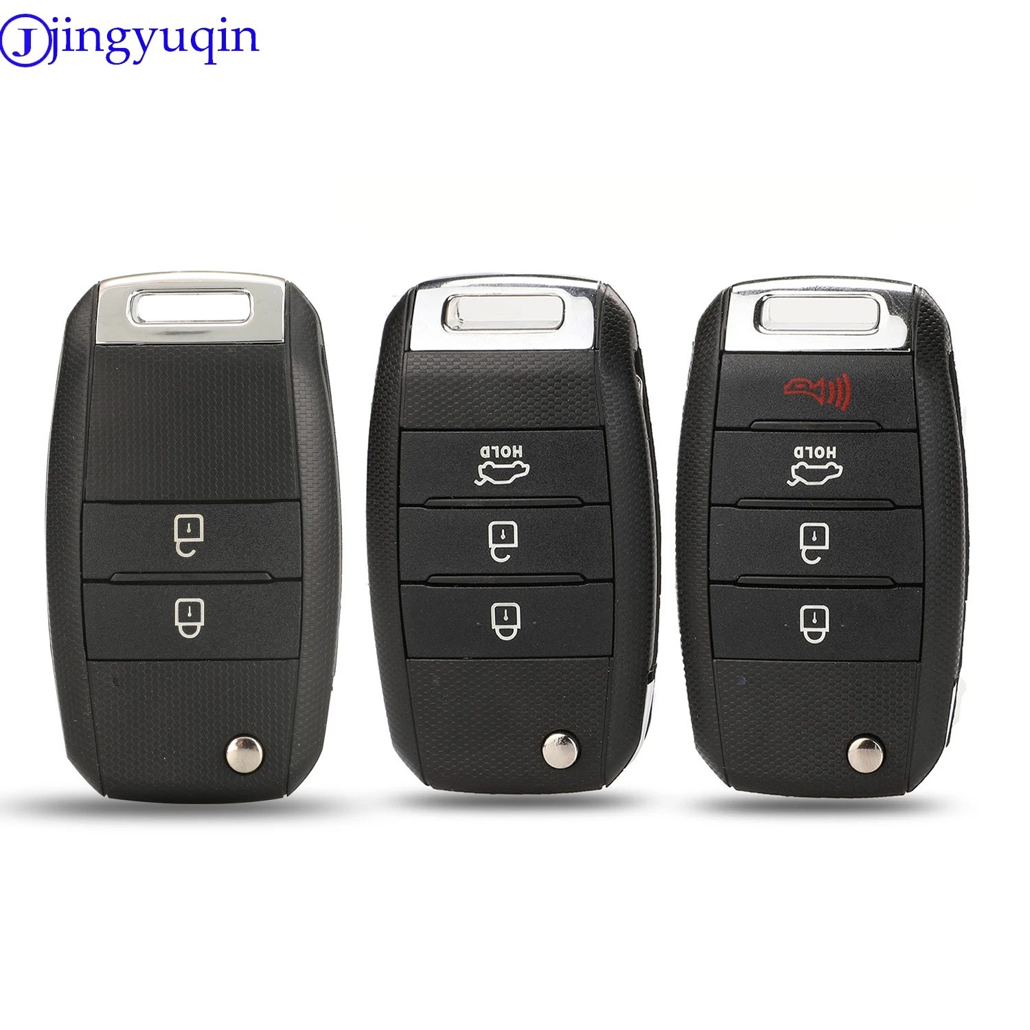 

Jingyuqin Remote Flid складной чехол для ключей чехол для KIA Carens Cerato Forte K2 K3 K5 автомобильный брелок