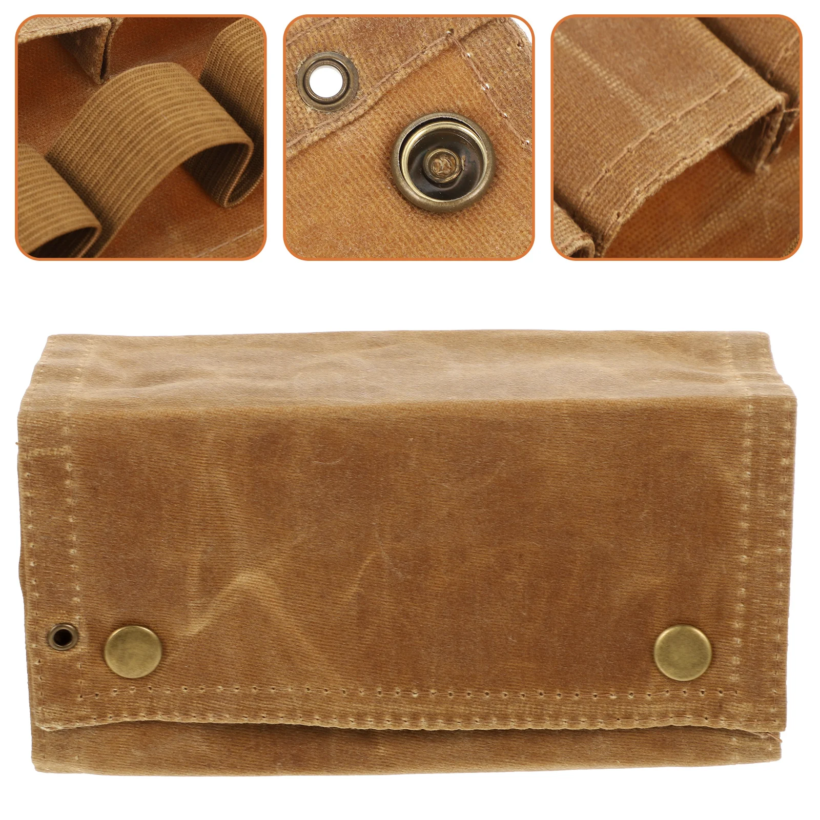 

Canvas Seasoning Bag Condiments Camping Spice Bottle Container Pouch Glass Storage Travel Holder for Outdoor