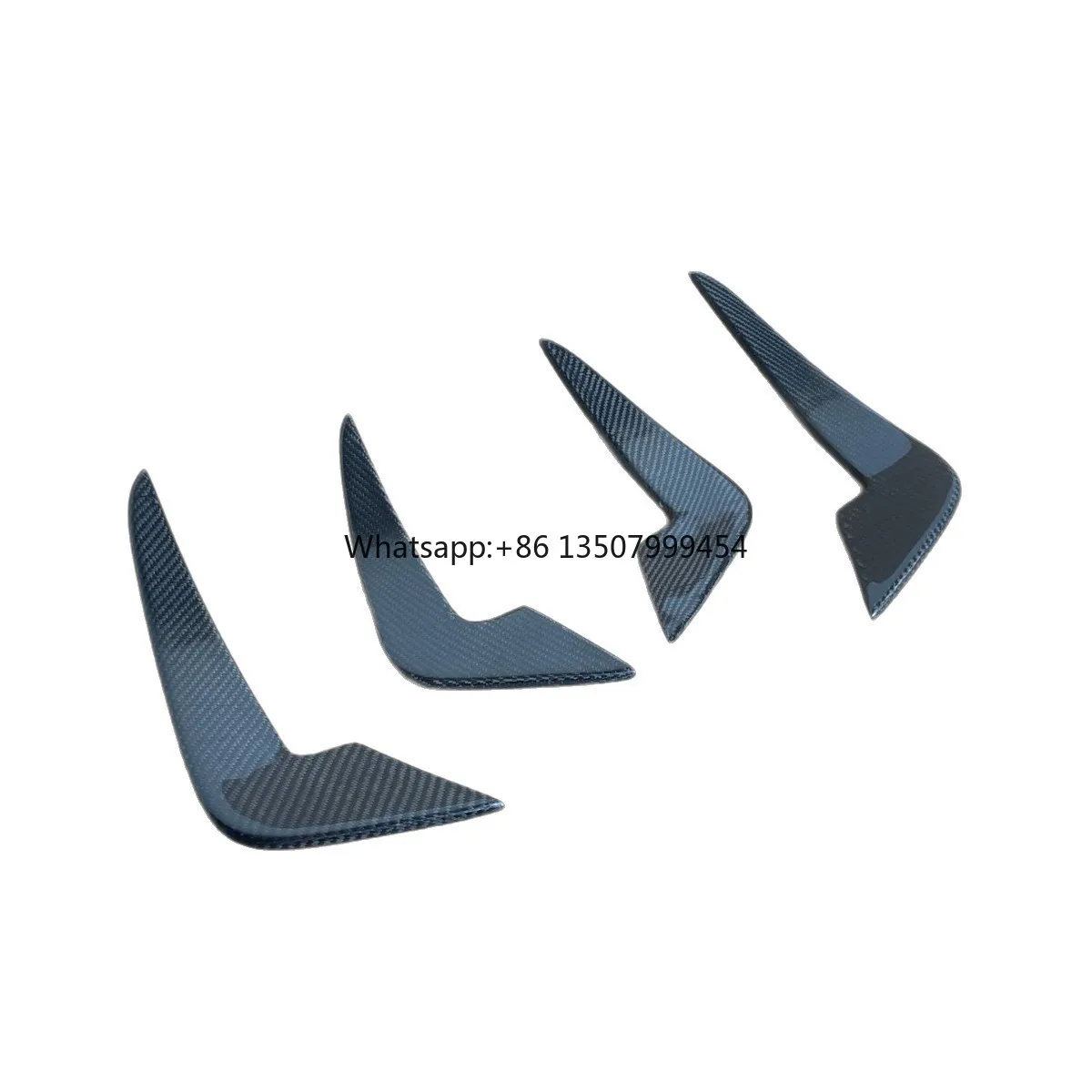 

For M2 F87 Carbon Fiber Air Knife Trim 4-Piece Front Bumper Decorative AC Style Wind Knife Front Bumper Decorative Strip