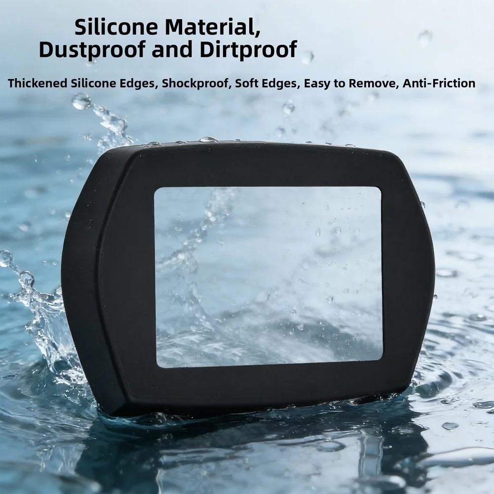 For KUGOO G2 Pro Silicone Cover Scooter Dashboard Urban Commuting Black Transparent Silicone Scratch-resistant