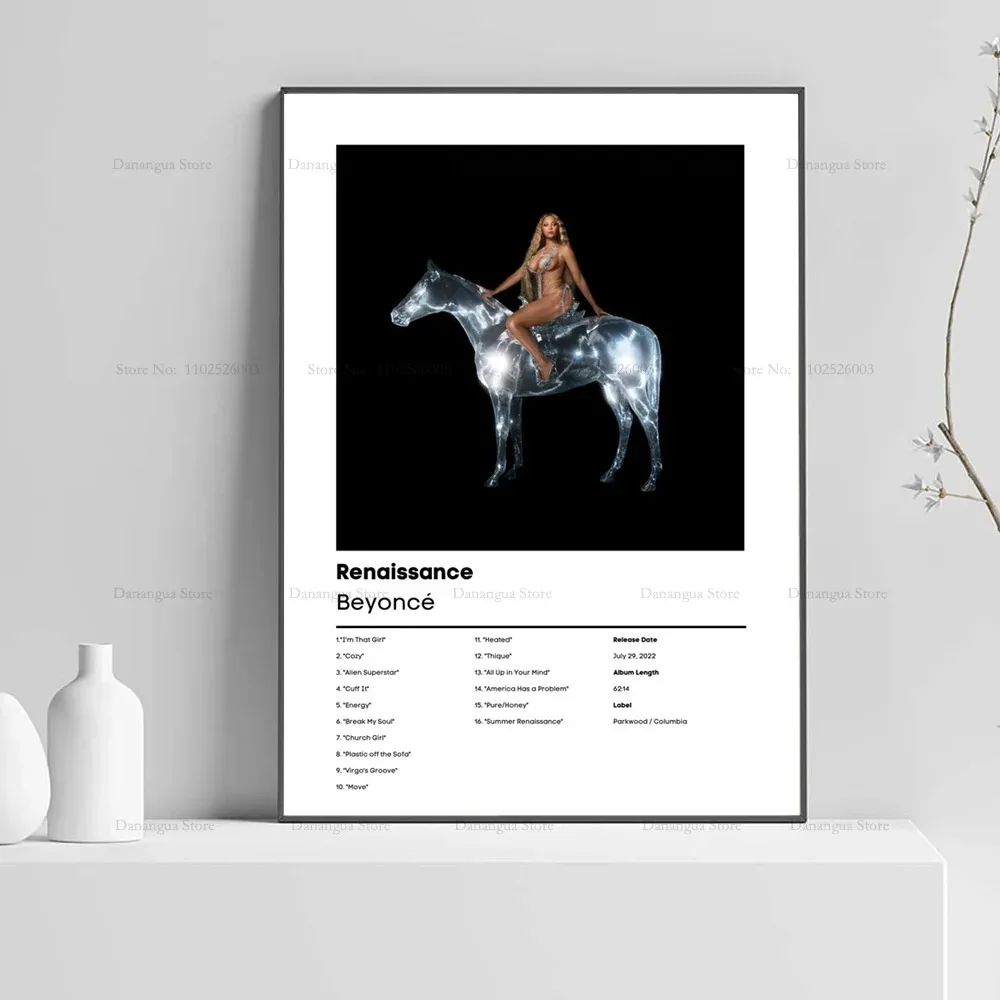 Beyonce Renaissance Album Beyoncé Lemonade Music Album Cover Poster Prints Wall Art Canvas Painting Picture Gift Room Home Decor