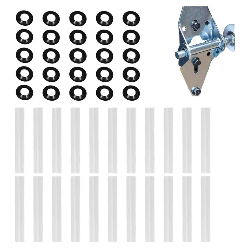 20pcs Quiet Roller Garage Door Rollers High Load Precision Bearing Garage Door Hinge Sleeves Heavy Duty Noise Reduction