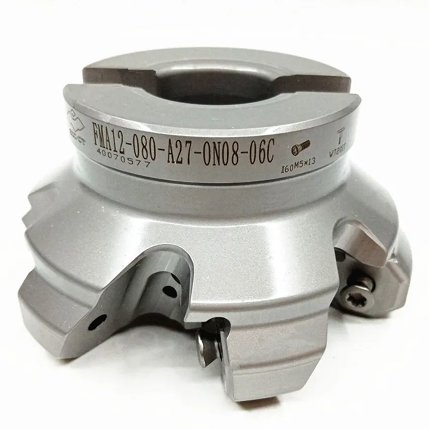 FMA12-080-A27-ON06-07C/FMA12-080-A27-ON08-06C / FMA12-100-B32-ON08-07 ZCC.CT 45° face milling cutter tools 1PCS/BOX