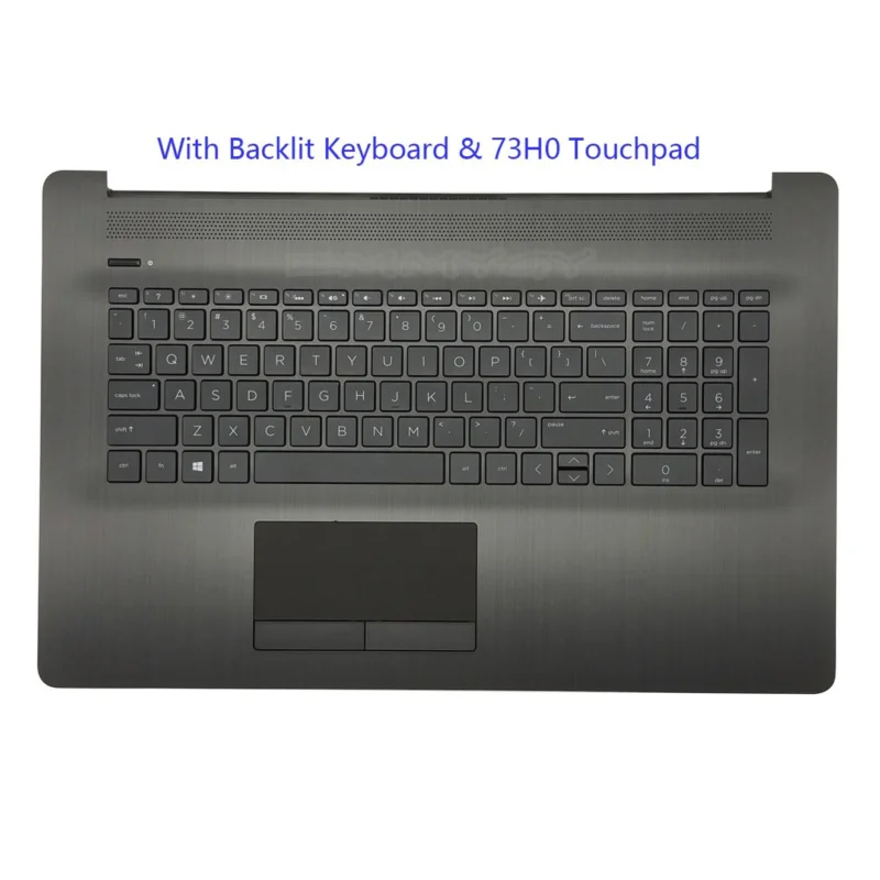 

For HP 17BY 17-BY 17-CA Palmrest Backlit Keyboard Touchpad L22749-001 Gray